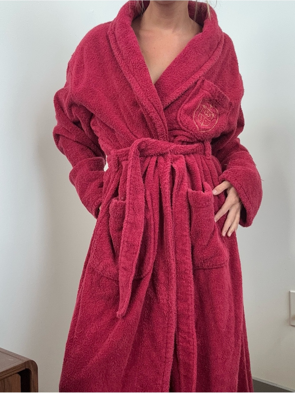 Victoria's Secret Plush Shawl-Collar Robe in Deep Raspberry - Picture 2 of 15